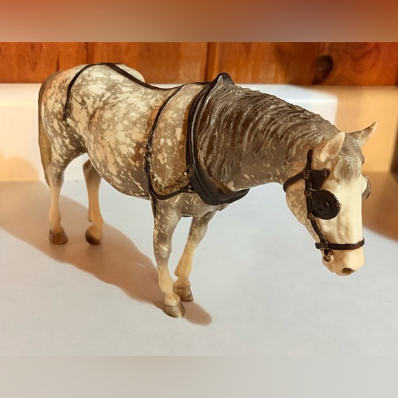 Breyer Horse Dapple Grey Old Timer Horse No Hat - Picture 3 of 5